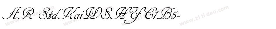 AR StdKaiWSHYC1B5字体转换